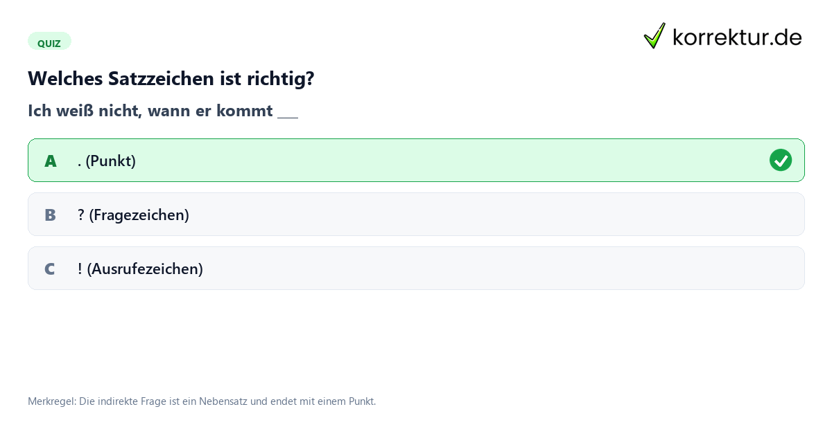 Satzarten