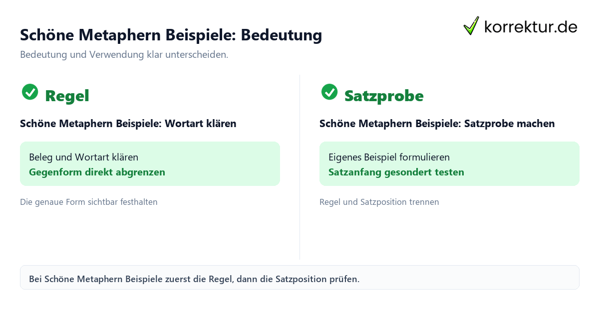 Schöne Metaphern Beispiele: Bedeutung und Verwendung mit Bedeutung und passender Verwendung im Vergleich