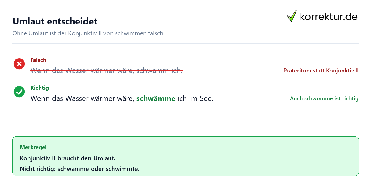 schwömme oder schwämme richtig schreiben, Fehler vermeiden