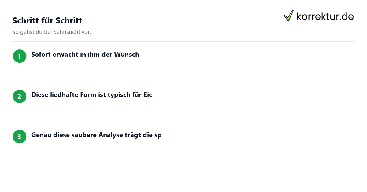 Sehnsucht: Schritte