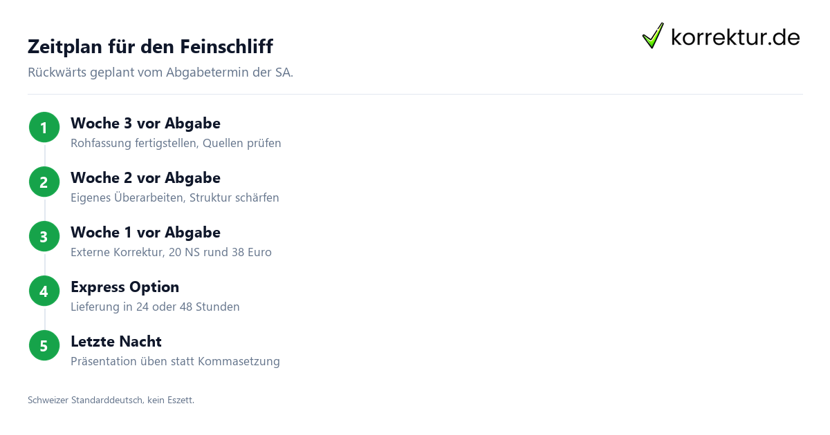 Selbstaendige Arbeit FMS korrigieren: Ablauf von Upload bis Rueckgabe