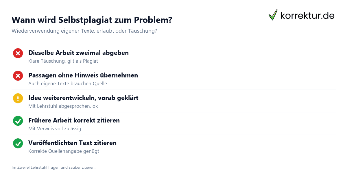 Selbstplagiat: Definition und Beispiele erklärt Selbstplagiat: Definition und Beispiele erklärt