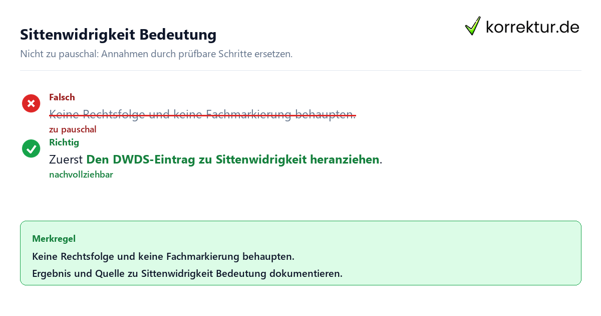 Sittenwidrigkeit Bedeutung Ungeeignete und belastbare Vorgehensweise bei Sittenwidrigkeit Bedeutung