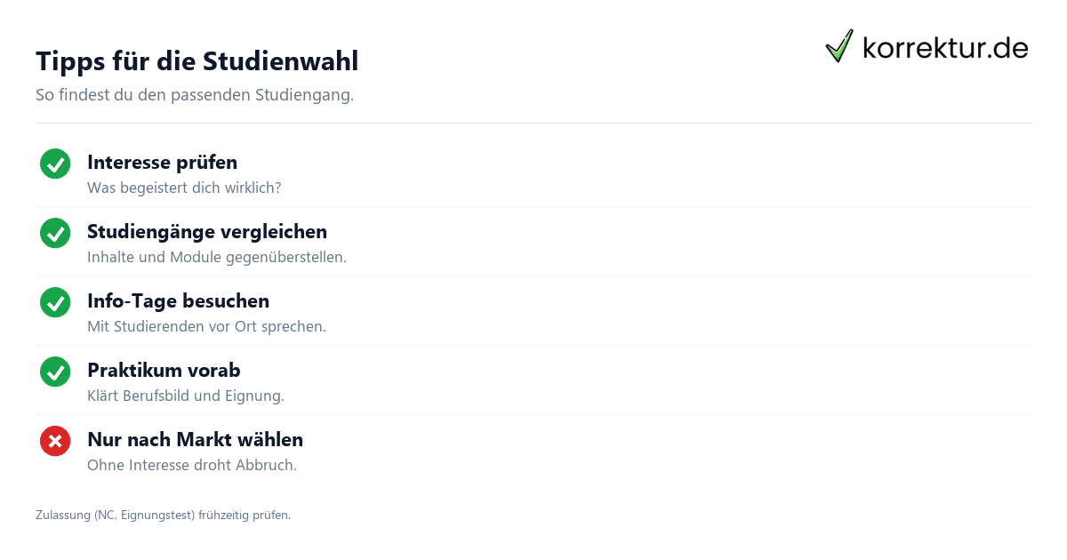 Studienbereiche an deutschen Hochschulen im Vergleich