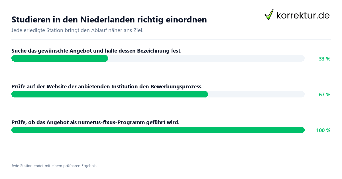 Konkrete Schritte zu Studieren in den Niederlanden richtig einordnen