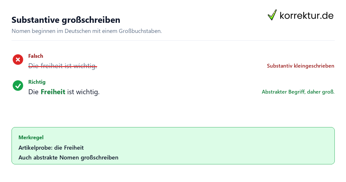 Substantiv und Nomen: Definition, Arten und Beispiele, Großschreibung bei Substantiven