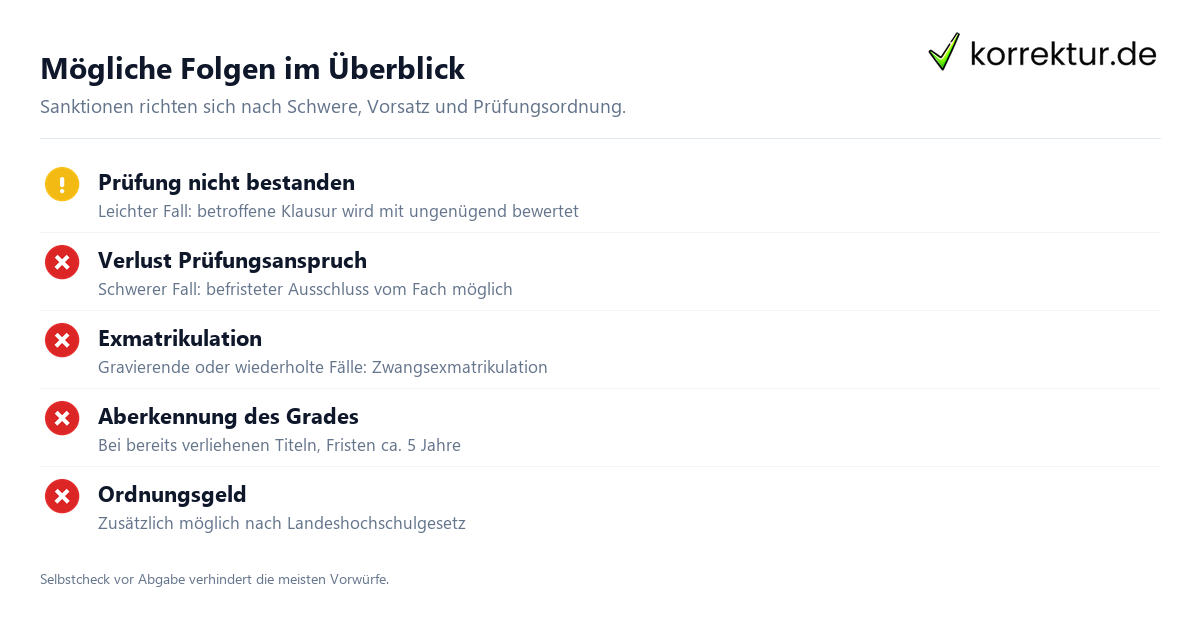 Taeuschungsversuch Verfahren: Verdacht, Anhoerung, Ausschuss, Widerspruch