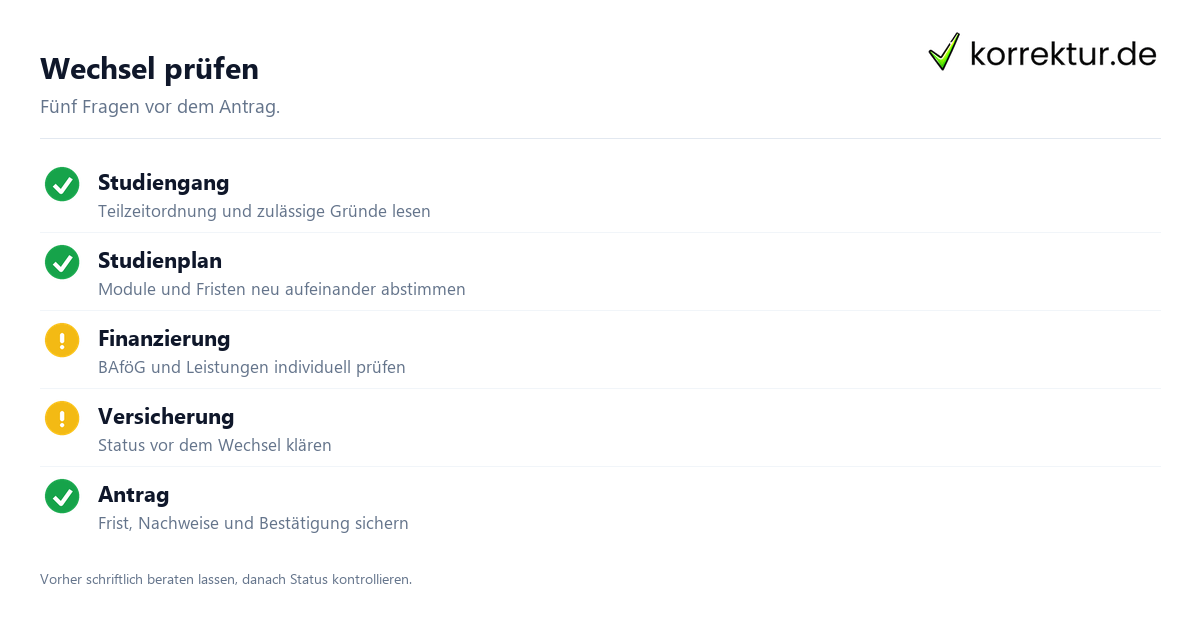 Teilzeitstudium oder Vollzeitstudium: praktische Checkliste Teilzeitstudium oder Vollzeitstudium: praktische Checkliste