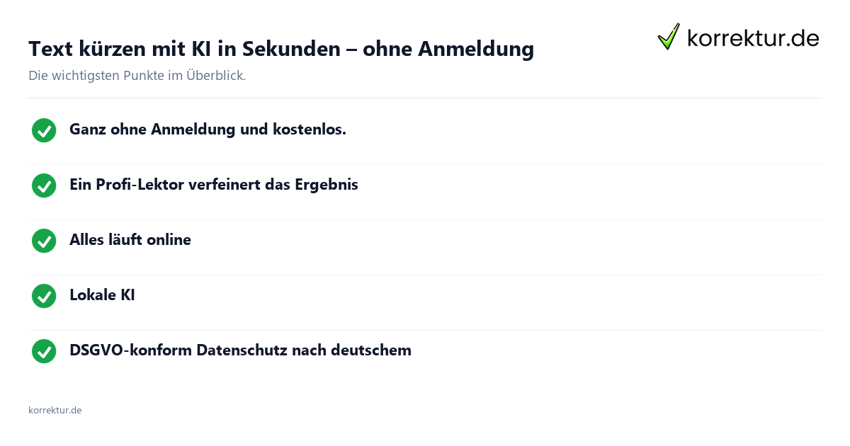 So kürzt die KI deinen Text Text kürzen mit KI in Sekunden: Ablauf in vier Schritten