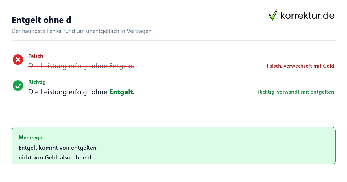 Unentgeltlich Bedeutung