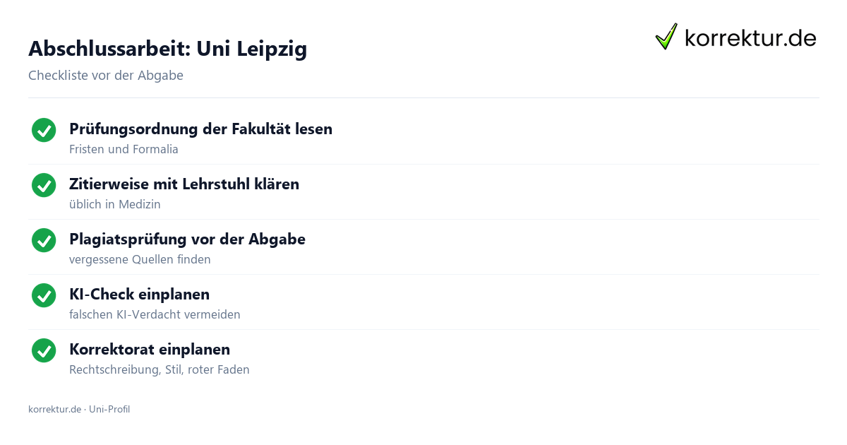 Abschlussarbeit Uni Leipzig: Fristen, Formalia und Plagiatsprüfung vor der Abgabe