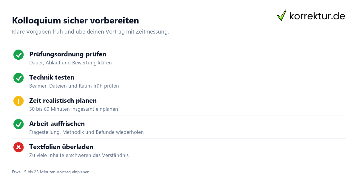 Die Verteidigung der Diplomarbeit souverän meistern durch gute Vorbereitung