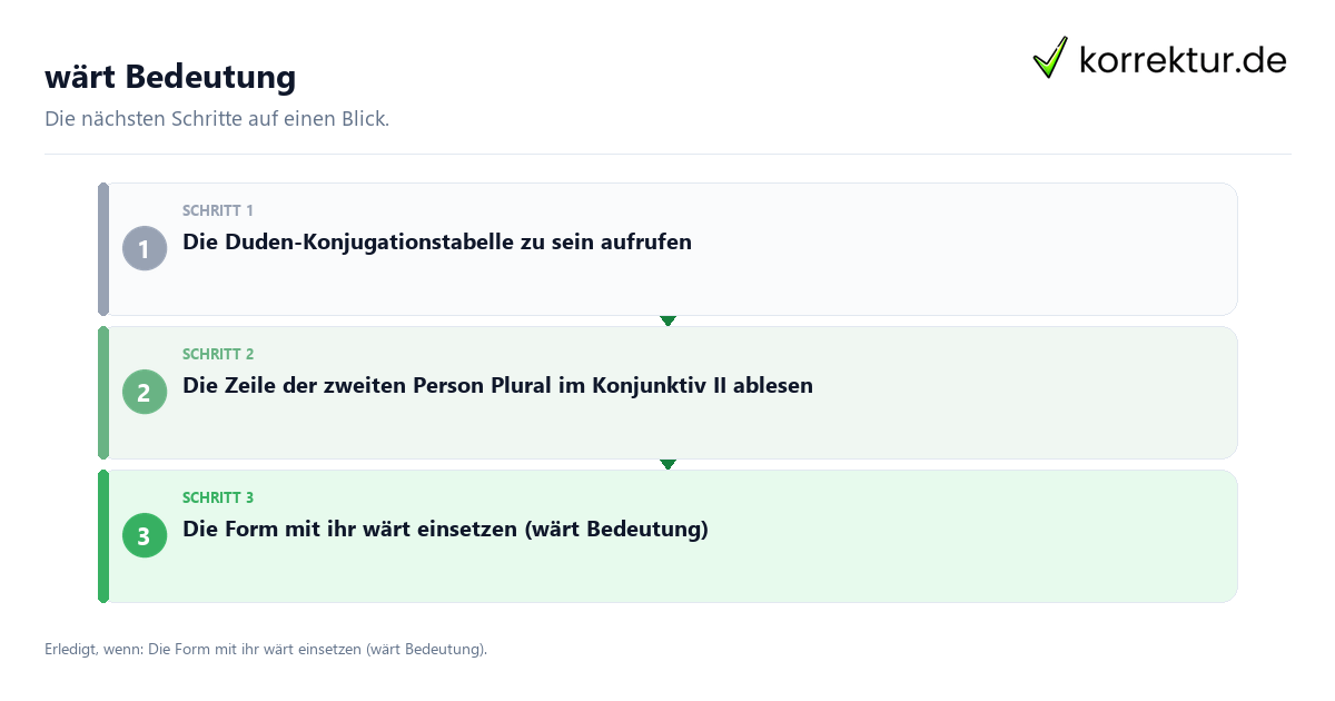 Wärt Bedeutung mit einem Ablauf aus Prüfung, Kontakt und Dokumentation
