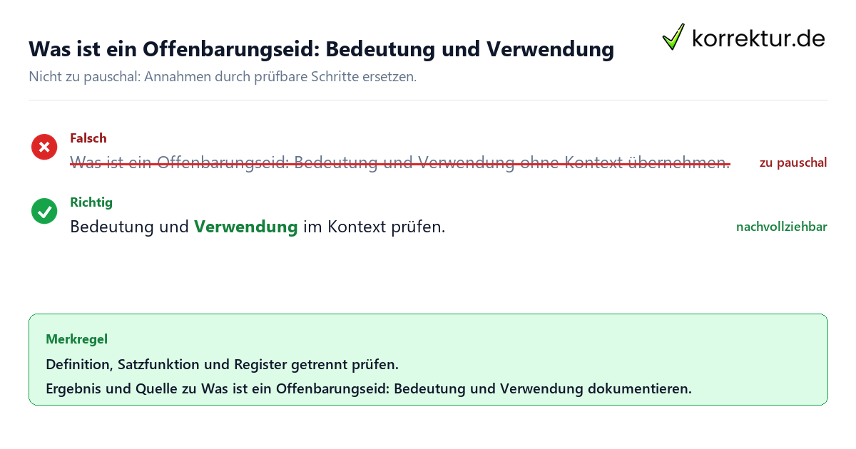 Ungeeignete und belastbare Vorgehensweise bei Was ist ein Offenbarungseid: Bedeutung und Verwendung