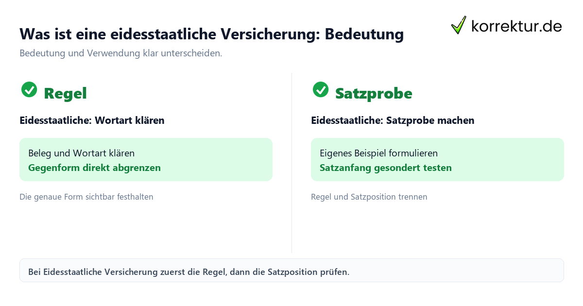 Was ist eine eidesstaatliche Versicherung: Bedeutung und Verwendung Was ist eine eidesstaatliche Versicherung: Bedeutung und Verwendung mit Bedeutung und passender Verwendung im Vergleich