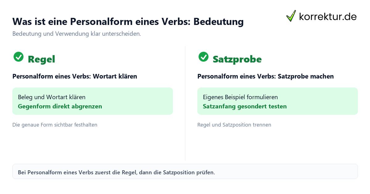 Was ist eine Personalform eines Verbs: Bedeutung und Verwendung Was ist eine Personalform eines Verbs: Bedeutung und Verwendung mit Bedeutung und passender Verwendung im Vergleich