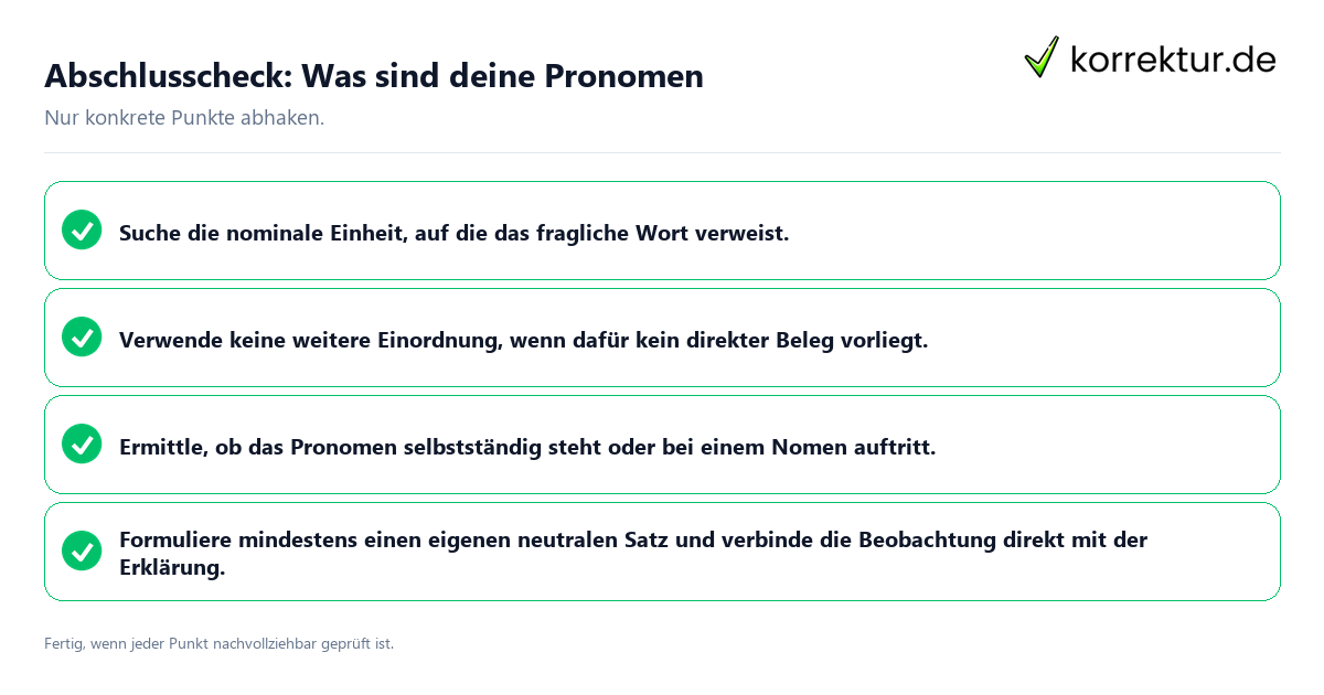 Konkreter Abschlusscheck zu Was sind deine Pronomen