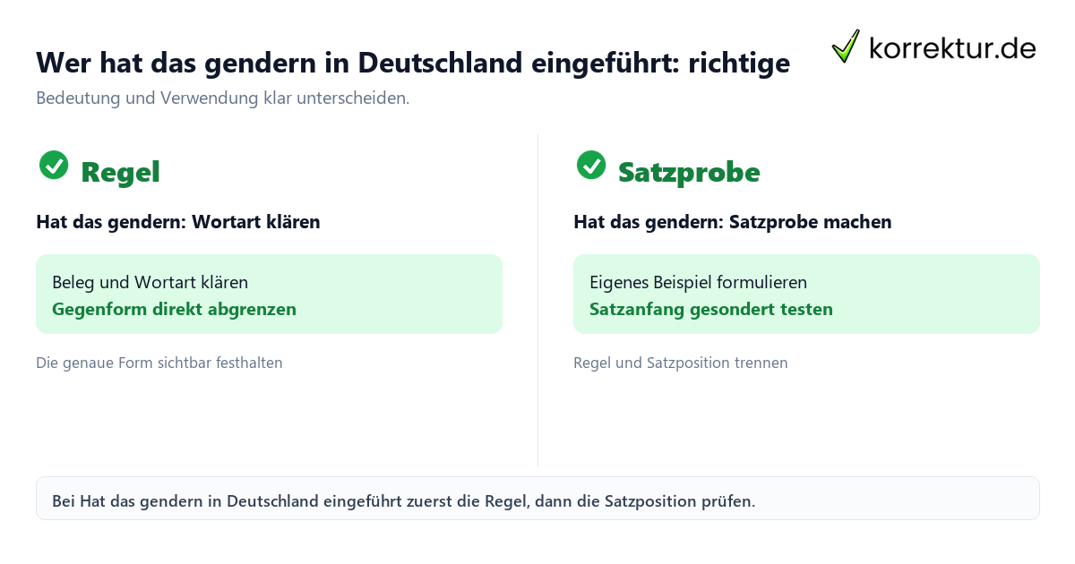Wer hat das gendern in Deutschland eingeführt: richtige Schreibweise mit Bedeutung und passender Verwendung im Vergleich