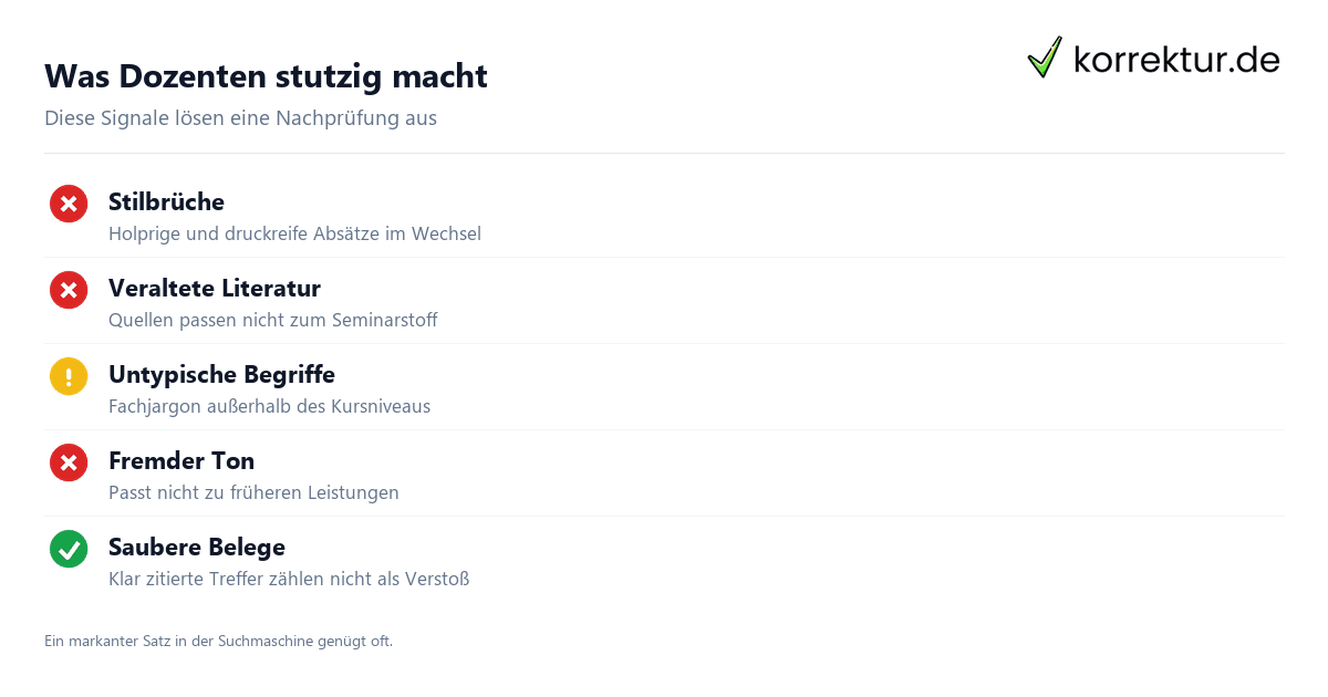 Wie Dozenten Plagiate prüfen – die drei Modelle Wie pruefen Dozenten Plagiate: Stichprobe, Verdacht und systematische Pruefung im Vergleich