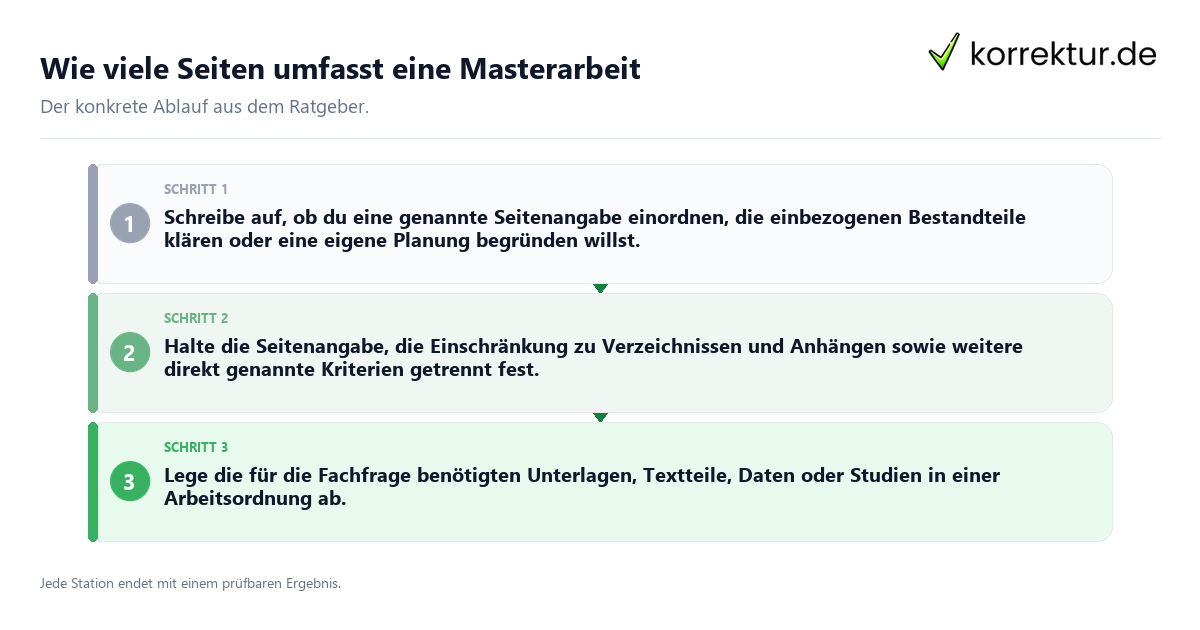 Wie viele Seiten umfasst eine Masterarbeit Konkrete Schritte zu Wie viele Seiten umfasst eine Masterarbeit