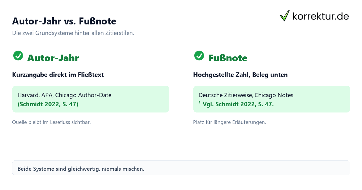 Zitierweisen im Überblick