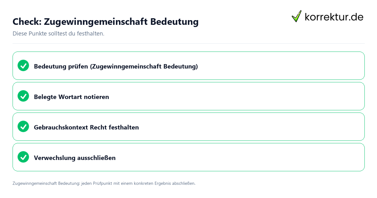 Check: Zugewinngemeinschaft Bedeutung Zugewinngemeinschaft Bedeutung mit einer themenspezifischen Checkliste