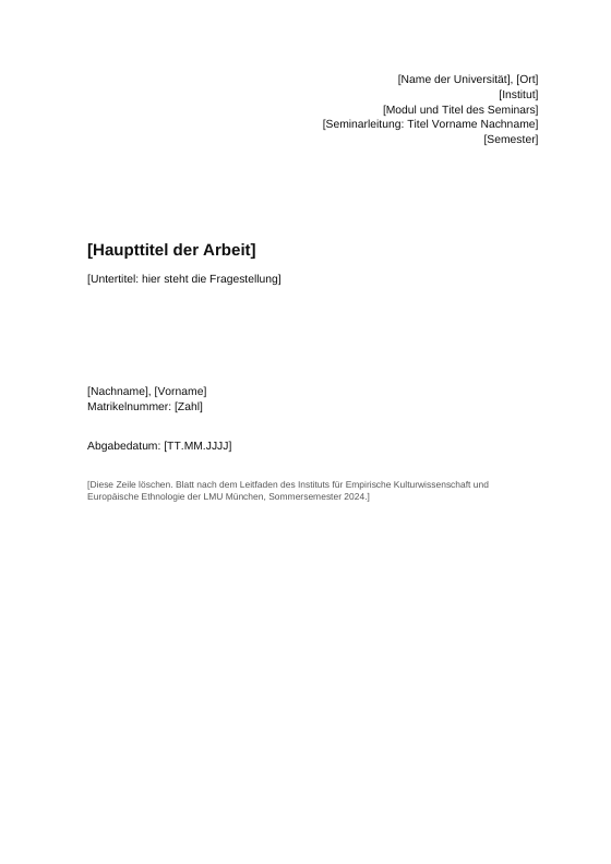 Vorschau der ersten Seite