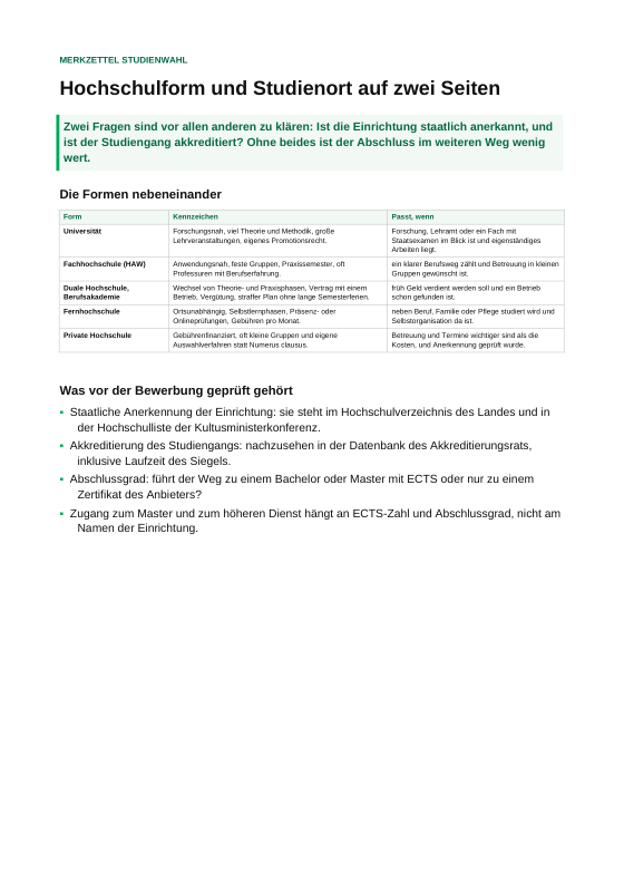 Vorschau der ersten Seite