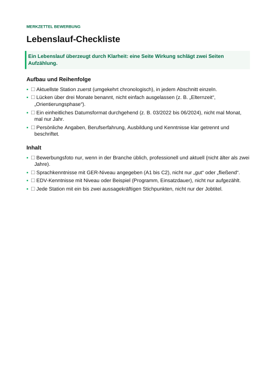 Vorschau der ersten Seite